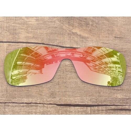 Vonxyz Peach Gold Mirror Polarized Replacement Lenses for-Oakley Antix Frame