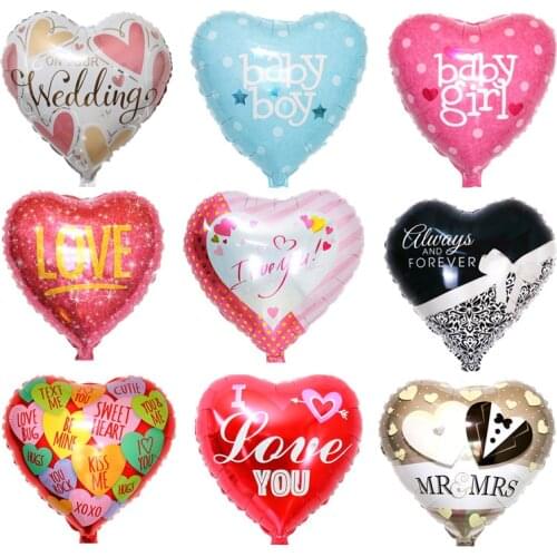 New Love Aluminum Foil Balloon Valentines Day Gift Anniversary Wedding Room Wedding Party Decoration Scene Inflatable Ball