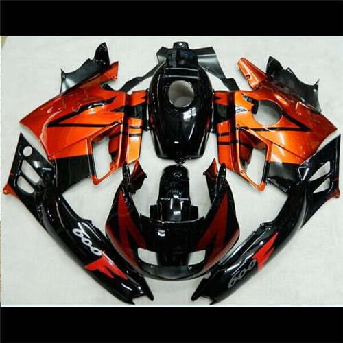 All brown orange black fairing kit for CBR 600 F2 1991 1992 1993 1994 black white green fairings set CBR600 91 - 94 aftermarket
