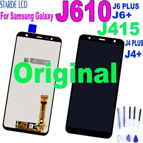 Original 6.0'' For Samsung Galaxy J6+ J610 J610F J610FN LCD Display Touch Screen Digitizer Assembly for Samsung J6 Plus LCD