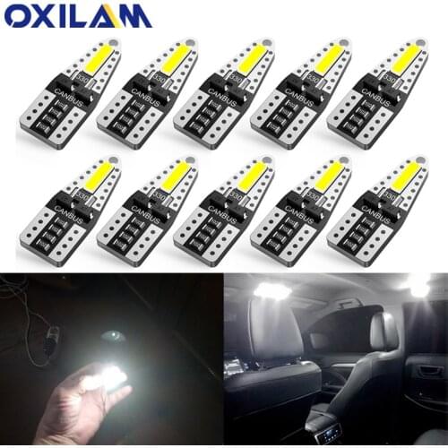 10x T10 LED W5W Bulb Auto Interior Reading Doom Trunk Light for Peugeot 206 406 508 307 406 3008 Led Car Lights 6000K White 12V