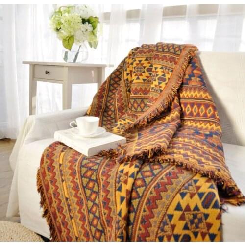 1pc90*90/90*150/90*180/90*210/130*180cm cotton knit blanket vintage sofa blanket, blanket, sheet DIY sewing fabric