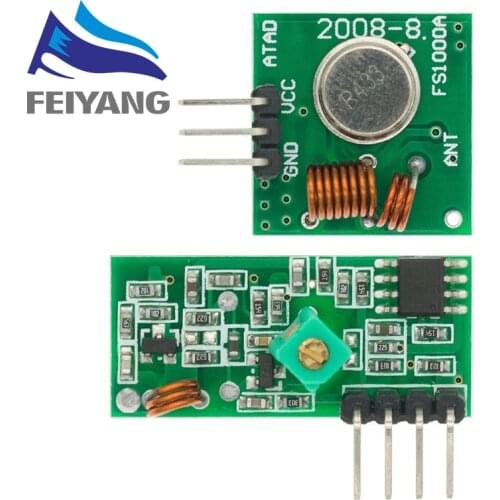 20pcs=10pair 433Mhz/315mhz RF Transmitter and Receiver Module Link Kit for ARM/MCU WL DIY Wireless Remote Control
