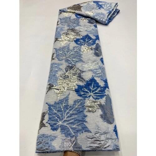 2021 African Jacquard Lace Fabric Nigerian French Tulle Lace High Quality Brocade Lace Fabric For Wedding Party Dress D42291