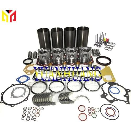 4TNV94 Engine Rebuild Kit With Valves Overhual Repair Gasket Set For Yanmar & John Deer Tractor Liner Piston Ring Bearing