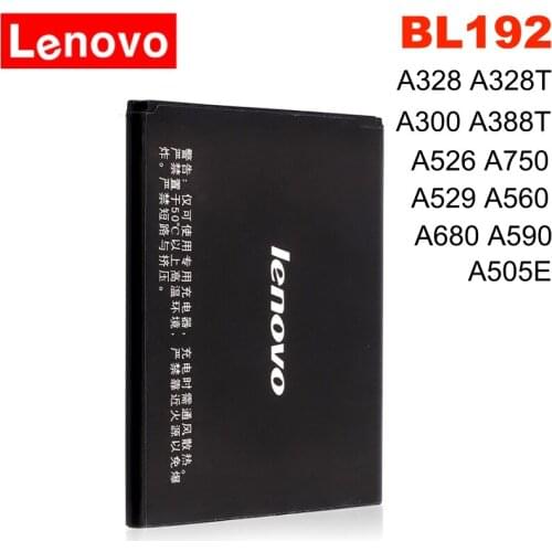 Original 3.7V 2000mAh BL192 For Lenovo A328 A328T A526 A750 A529 A560 A680 A590 A300 A388T A505E Battery