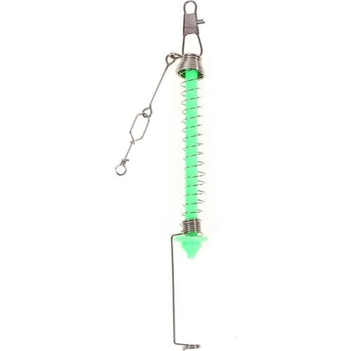 Automatic Fishing Hook Trigger Stainless Steel Spring Fishhook Bait Catch Ejection Catapult Fish Lure Accessories Tackle Goods