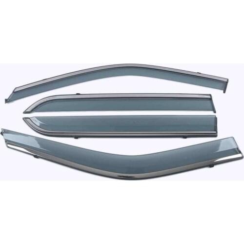 Car Styling 4 Pieces Rain Guards Side Window Visor Cover Trim For Ford Explorer 2013-2021