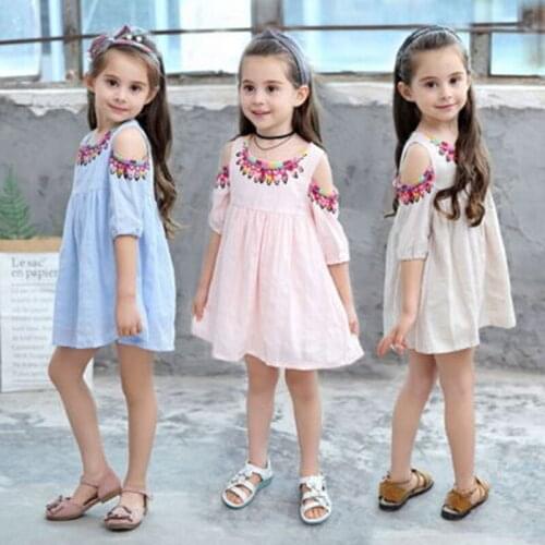 BFORTUNE Baby Clothes Girls Dress Summer Brand Kids Dresses For Girls Princess Dress Children Clothing Robe Vestido Infantil