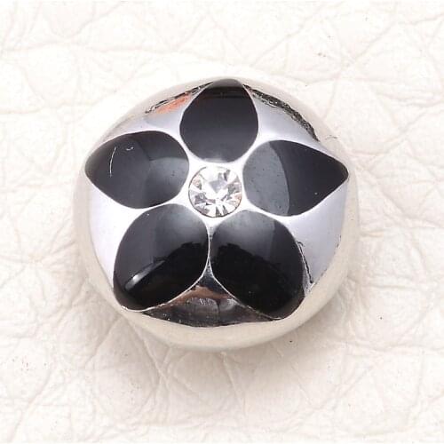 Miasol Imitation Rhodium Enamel Flower slide charm Beads For Diy Straps Women Wrap Charm Bracelet Jewelry Making