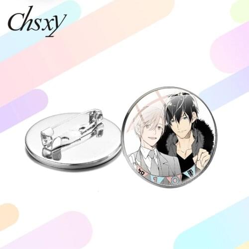 CHSXY BL Love TEN COUNT Collection Brooch Cosplay Badges for Backpack Clothing Tadaomi Shirotani Yaoi Rihito Figures Lapel Pins