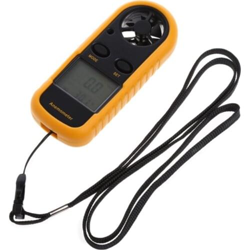 GM816 Mini Digital Anemometer Wind Speed Temperature Tester w/LCD Backlight
