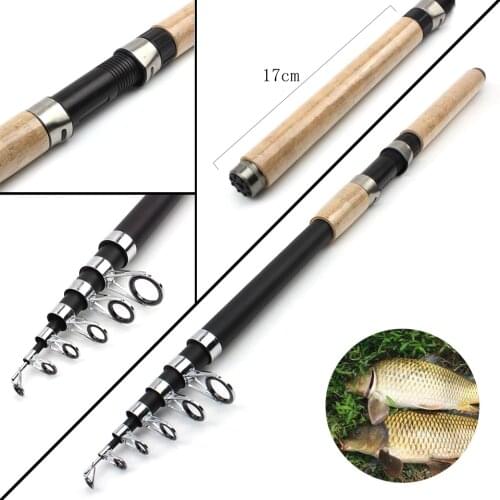 NEW Feeder fishing rod telescopic spinning fishing pole Travel Rod2.1m -4.5m vara de pesca street test 30-150g pole stream fox