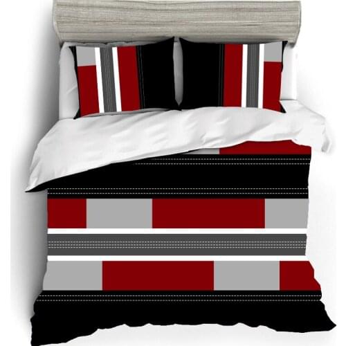 Geometric Creative Bed Linen Euro Comforter Duvet Cover 2 People Adult For Home Twin Size Bedding Set Quilt Luxury Bed Cover