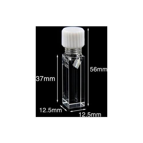 10mm quartz fluorescent screw port micro cuvette / German Hellma technology / full injectable specifications