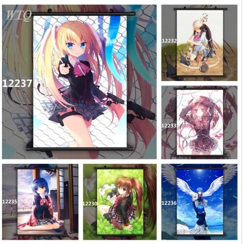 Little Busters! Natsume Rin Nishizono Mio Anime Posters Wall Poster Canvas Painting Wall Decor Wall Art Picture Home Decor