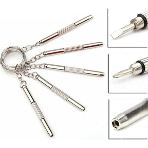 New fashion Multifunctional Outdoor Combination Tool Screwdriver Portable Mini Utility Pocket Multi Tool Keychain Key Ring Clasp