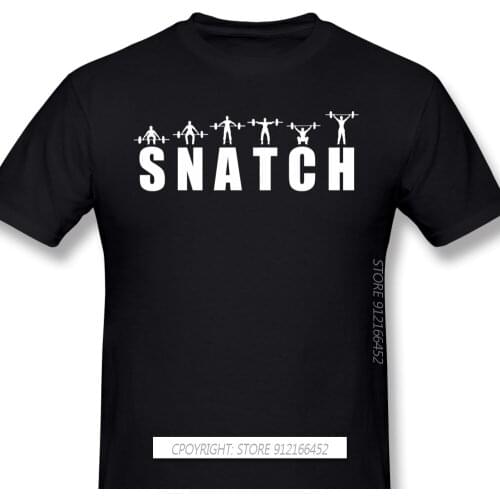 Snatch Anime Clothes Design Bodybuildin Pumpin Muscle Trainin Slim Fit 100% Cotton Men T-Shirt