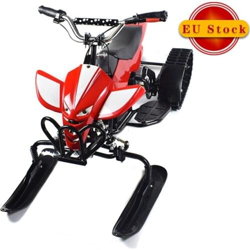 New Designed EU Stock Snow Racer Bike Electric Snowmobile For Kids Sled Snowboard Kids Folding Machine Snow Ski Scooter Sledge