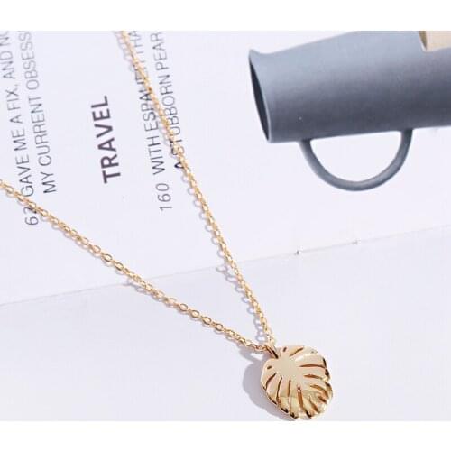 Classic Copper Leaf Pendant Necklace Women Jewelry Fashion CZ Sun Shape Choker Necklace Engagement Jewelry