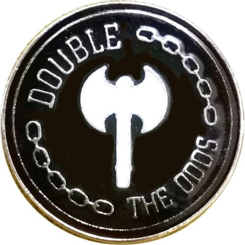 Retro Axe Badge Black And White Lapel Pins For Backpacks Enamel Brooch Vintage Jewelry Gift