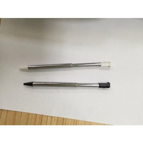 500pcs black white color brand new touch stylus for 3ds metal stylus