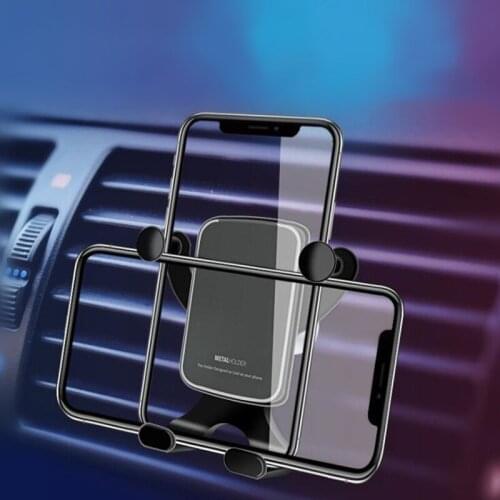 Universal Car Phone Mount Rotates Vertical and Horizontal Air Vent Phone Holder Gravity Cell Phone Bracket Auto Accessories Gift