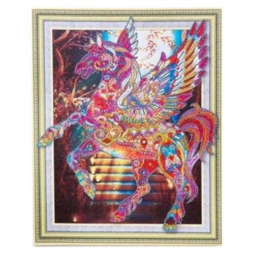High Quality Unciorn Diamond Painting DIY 5D Partial Drill Cross Stitch Crystal Rhinestone home decoration 40*50CM