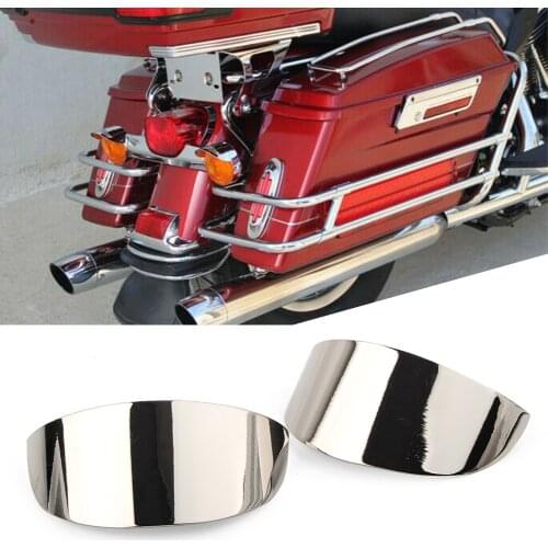 2Pcs Motorcycle Rear Turn Signal Visor Indicator Lamp Cover For Harley Touring Electra Glide Road King 86-17 FLHT & FLSTC FLHTCU