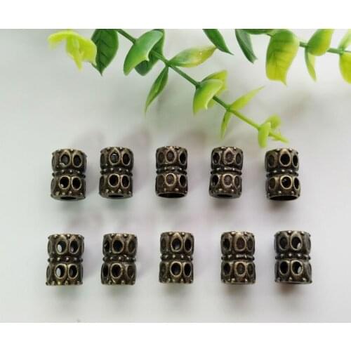 10pcs Antique Bronze Cord End Suspension Clasp Alloy Metal String Cord Locks For Clothes Craft DIY Decoration