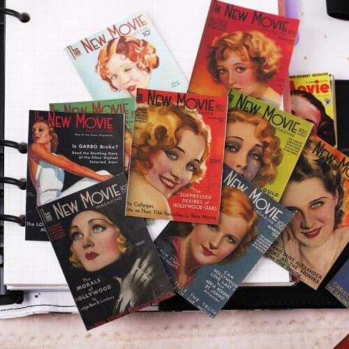 14PCS Cover girl stickers DIY scrapbooking album journal diary happy planner gift seal decorative stickers