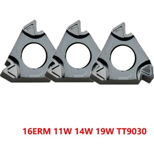 16ERM 11W 14W 19W TT9030 for Steel & Stainless Carbide Inserts 16ER Turning Tool Lathe Cutter 10pcs Original CNC