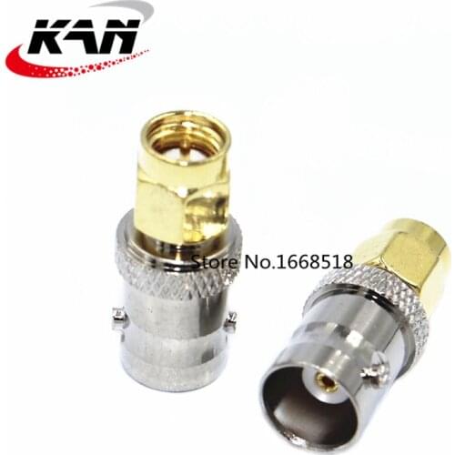 2pcsRF Coax Coaxial SMA Male Plug to BNC Female Connectors M/F Radio Antenna Connector Adapter for for Antennas Broadcast Radios