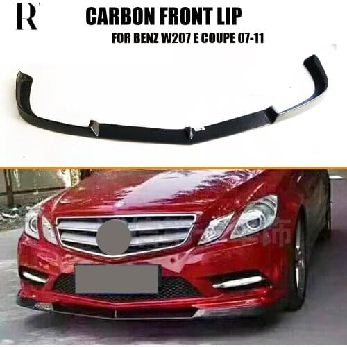 AMG Style Carbon Fiber Front Bumper Chin lip for Benz W207 E200 E260 E300 E350 With Amg Package 10- 13 Pre-Facelift