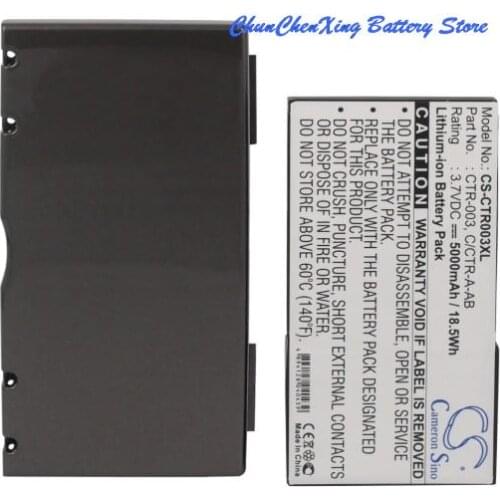 Cameron Sino 5000mAh Battery C/CTR-A-AB, CTR-003 for Nintendo 3DS, CTR-001, MIN-CTR-001