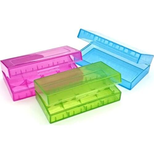 18650 16340 Battery Case Holder Box Storage Color Optional Blue/Pink/White/Green/Yellow Hold 2pcs 18650/4pcs 16340 Batteries