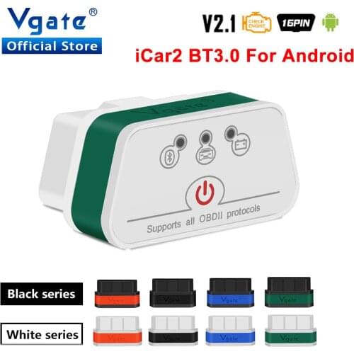 Vgate iCar2 ELM327 v2.1 car Diagnostic Bluetooth OBD 2 OBD2 Elm 327 for Android/IOS Auto Scanner Tool odb2 Scaner Code reader