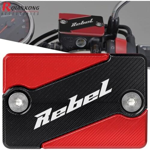 For HONDA Rebel 250 300 500 REBLE 300/500 2017 2018 2019 2020 ALUMINUM Motorbike Front Brake Fluid Reservoir Cap Cover Protector