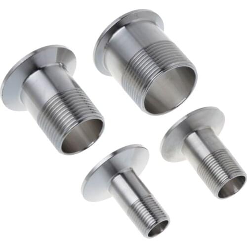 Stainless Steel Sanitary Male Threaded Ferrule Pipe Fitting Tri clamp Adapter