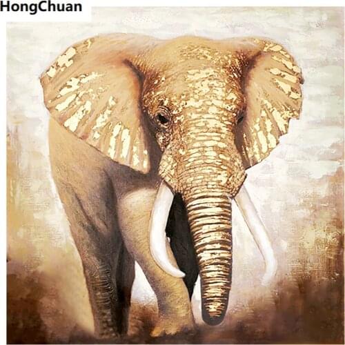 Elephant Mural 5D DIY Square/Round Diamond Painting Mosaic Cross Embroidery Handicraft Home Decoration Christmas Gift New Year