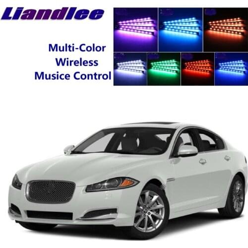 Liandlee Car Neon Color-Changing Light of Atmibient Inside Footwell Light For Jaguar XF X250 2007~2015