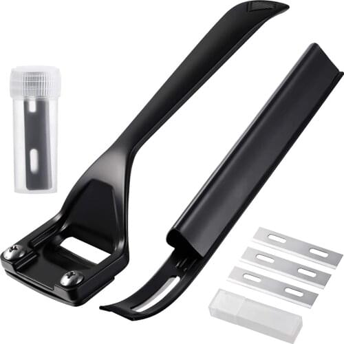 Metal Leather Skiver Safety Beveler DIY Cutting Tool Kits with Skiver Blades for Leather Craft DIY and Leather Making