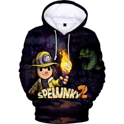 New Creative Spelunky 2 Hoodies 3D Tracksuit Women Men Hoodies Sweatshirts Streetwear Harajuku Anime Spelunky Mens Sport Jackets