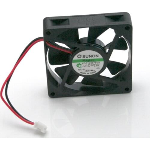 Original SUNON KDE1205PFV4 DC 12V 0.6W 5CM 2-wire Silent Cooling Fan
