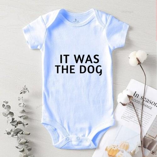 It Was The Dog Toddler Girls Fall Clothes 2020 New Born Baby Boy Romper Jumpsuit Kids Autumn Girl Infant Children Jumpsuits