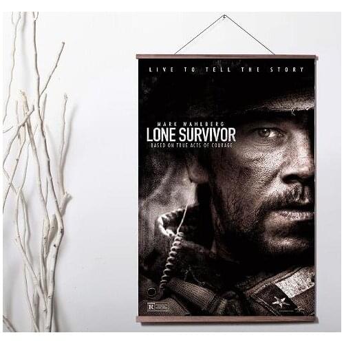 Lot style Choose Lone Survivor MOVIE Art Canvas print poster decoration painting with solid wood hanging scroll