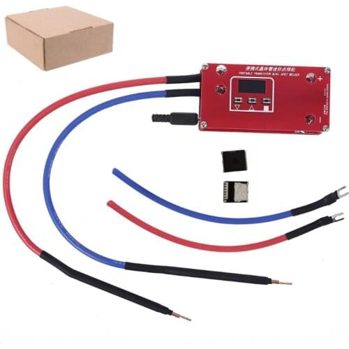 Portable Transistor DIY Mini LCD Display Spot Welding Machine with 2 Mos Tubes