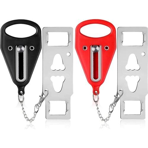 Portable Door Lock Travel Security Door Lock Family Travel Hotel Apartment Room Anti-theft Door Lock Self-defense Buckle