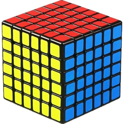 Shengshou 6x6 legend Cube Black White Sticker 6x6x6 Magic Cube 6Layers Speed Cube Professional Puzzle Toy For Children Kids Gift