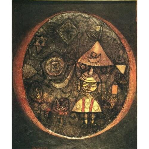 High quality Oil painting Canvas Reproductions Fairy tale of the Dwarf (1925) by Paul Klee Painting hand painted